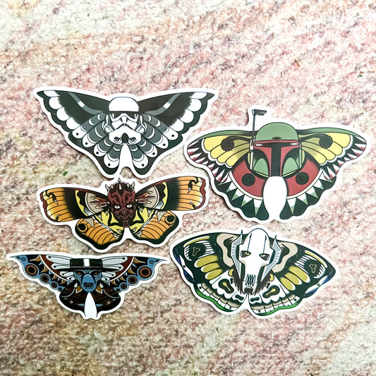 Baddie Moth Stickers