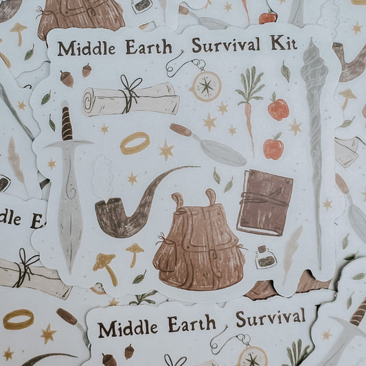 Middle Earth Survival Kit Sticker