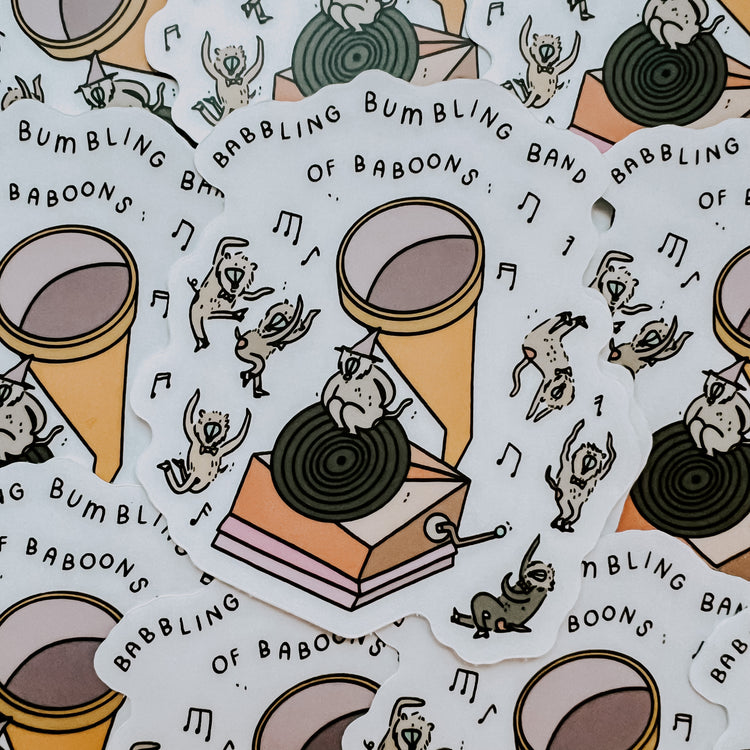 Band of Baboons Sticker